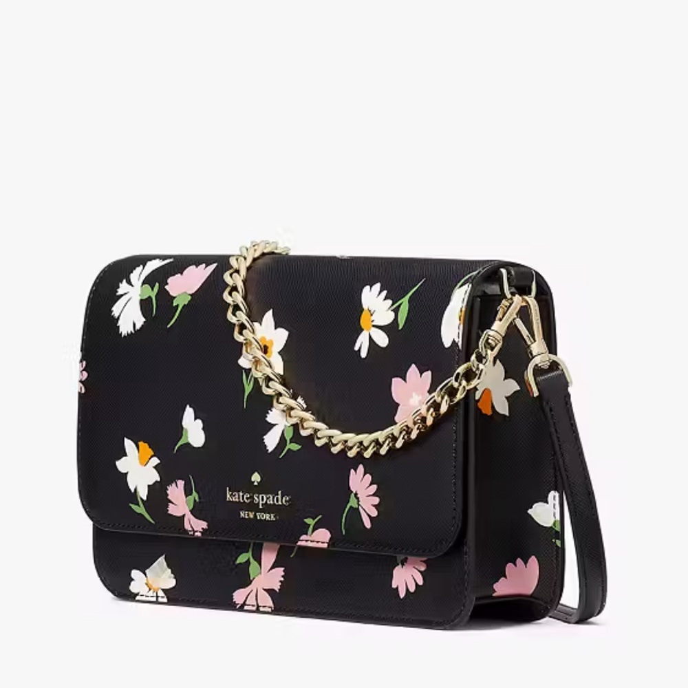 Kate Spade Madison Floral Waltz Flap Convertible Crossbody
Black Multi
NWT - Picture 3 of 16